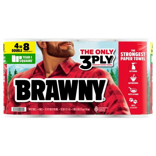 2 Brawny Paper Towels Packs