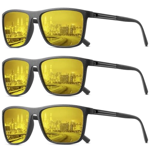 Night Vision Driving Glasses 3-Pack