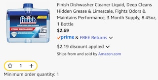 Finish Dishwasher Cleaner Liquid