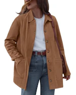BTFBM Women's Faux Suede Jacket