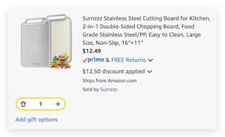 Sumzzz Stainless Steel Cutting Board for Kitchen