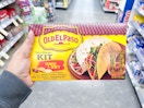 hand holding old el paso meal kit walgreens