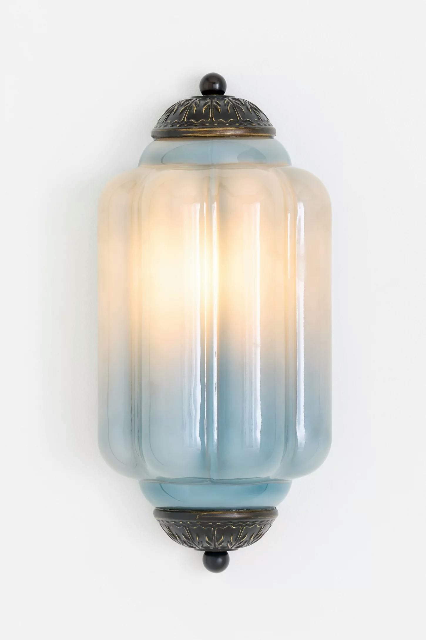 Milk Glass Sconce Light