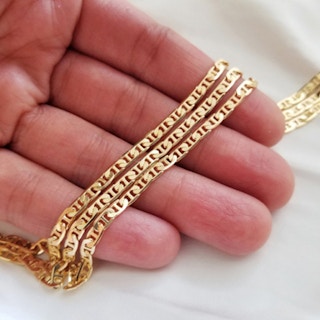 until gone 14k gold cuban anklet stock image 2022 1660154851 1660154851