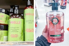 mielle and herbal essences hair care 2-photo collage