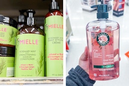mielle and herbal essences hair care 2-photo collage