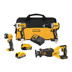 DEWALT 20V MAX XR 4-Tool Combo Kit