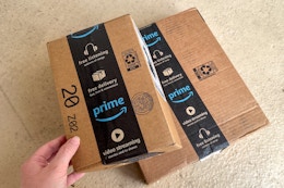 amazon boxes on the ground