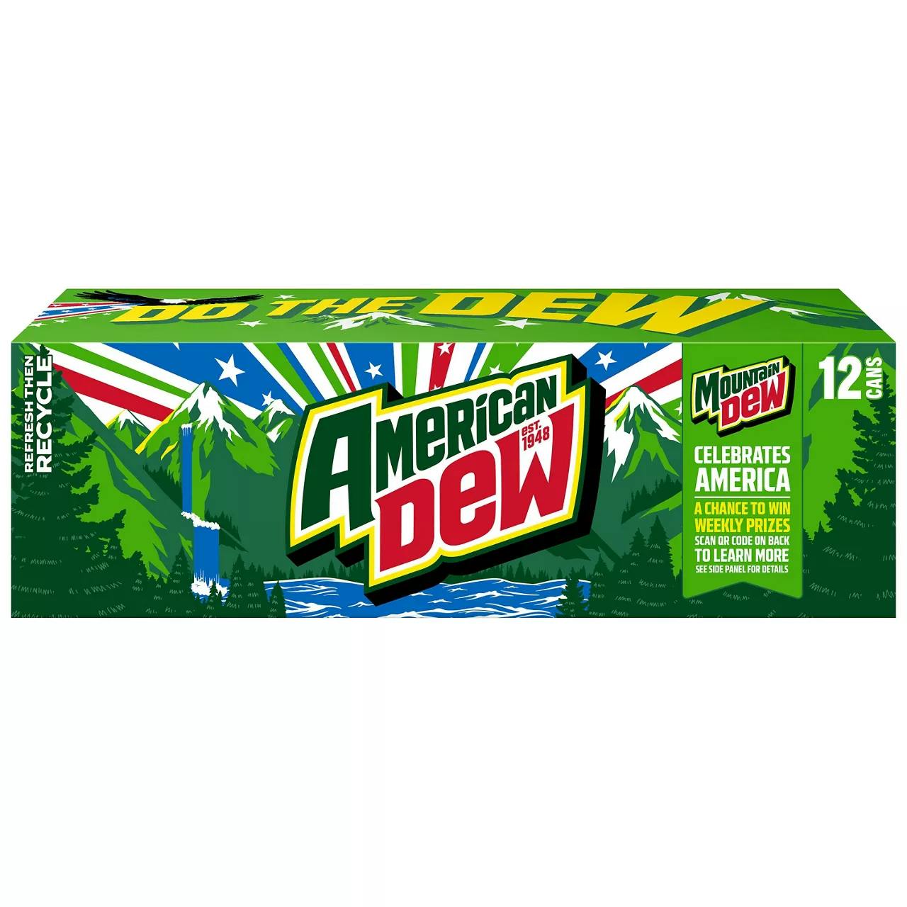 2 Mountain Dew Soda 12-Packs