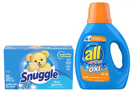 1 All Detergent + 1 Snuggle Fabric Softener