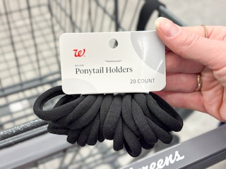 walgreens ponytail holders over walgreens cart