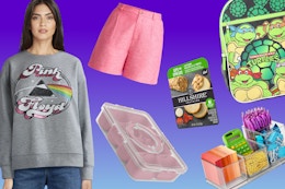 Walmart Deals for $10 and Under: $10 Backpacks, $7 Sweatshirts, $4 Snack Trays card image
