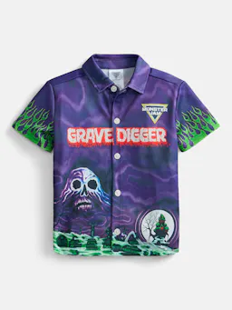 Monster Jam Toddler Grave Digger Shirt