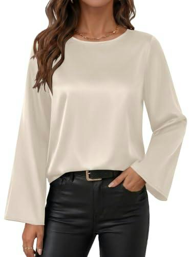 ANRABESS Women's Satin Blouse
