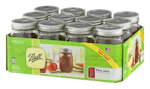 Ball Regular Mouth Pint Mason Jars