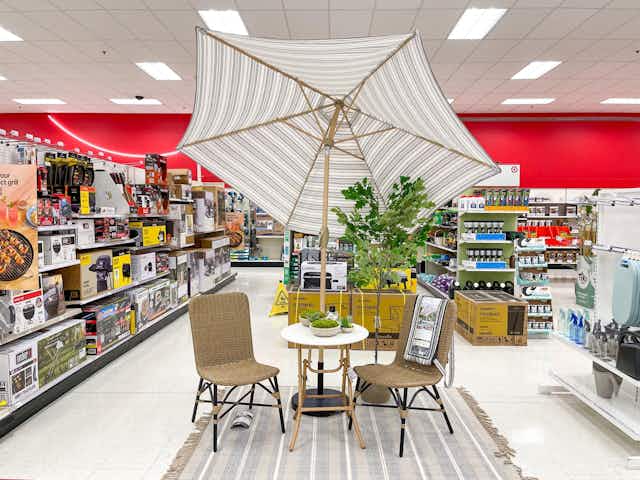 Online-Only Patio Deals at Target: $90 Bistro Set, $38 Tables, and More card image