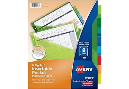 Avery 3-Ring Binder Dividers Set