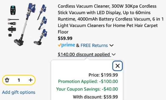 Vacuum cart