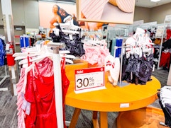 auden women's satin pajamas sitting on target shelves