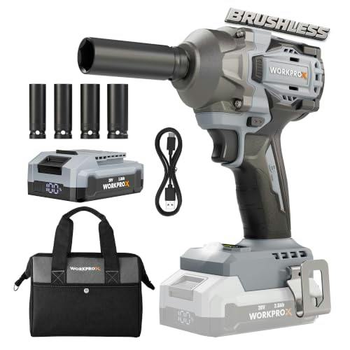 WORKPRO Cordless Impact Wrench Kit
