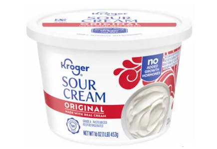 Kroger Sour Cream Tub
