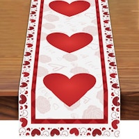 Valentine's Day Heart Table Runner