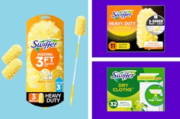 Save $10 on a Swiffer Product With an Amazon Promotion (50% Savings) card image