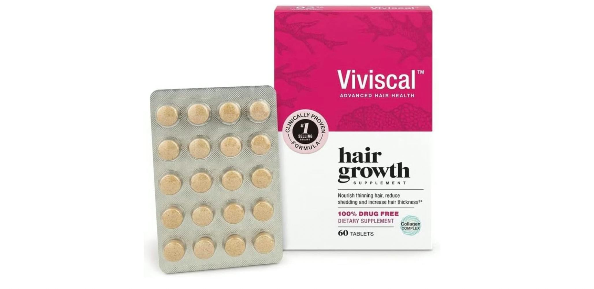 2 Viviscal Hair Growth Supplement Packs