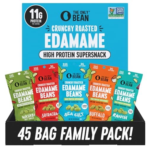 The Only Bean Edamame Snacks 45-Pack