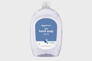 a bottle of liquid hand soap
