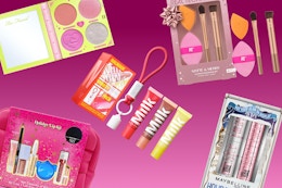 amazon beauty finds on a gradient