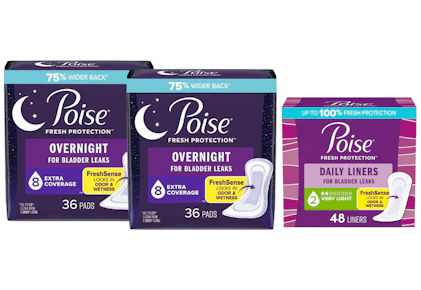 3 Poise Incontinence Products