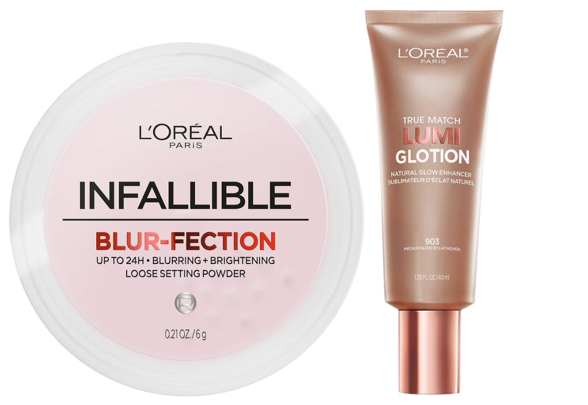 L'Oreal Powder and Lumi Glotion