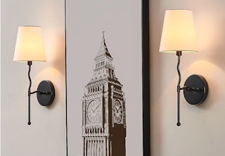 lowes wall sconce set