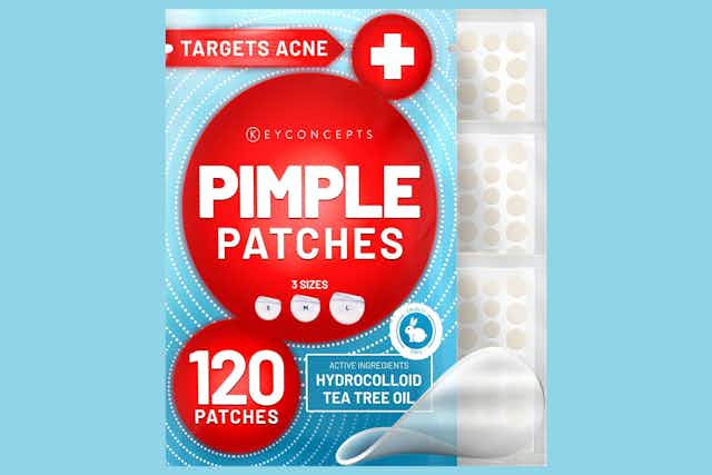 Get 120 Pimple Patches With Over 20K Reviews for $6.49 on Amazon card image