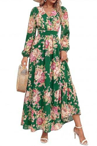 Women's Wrap Maxi Dress