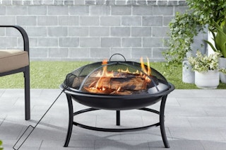 lifestyle image of a fire pit in use