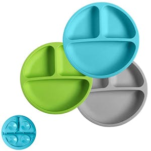 Toddler Suction Plate 3-Pack
