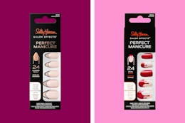 sally hansen nails on a grid