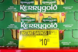 kerrygold butter stocked on shelf
