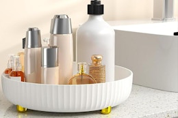 Rotating Makeup Organizer, Under $7 for Amazon Prime Members card image