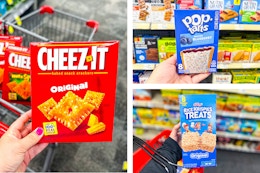 Stock Up on Snacks for Under $2 at CVS: Pop-Tarts, Rice Krispies, Cheez-It card image