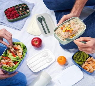 All-in-One Stackable Bento Lunch Box Container Set