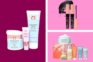 a collage of beauty items 