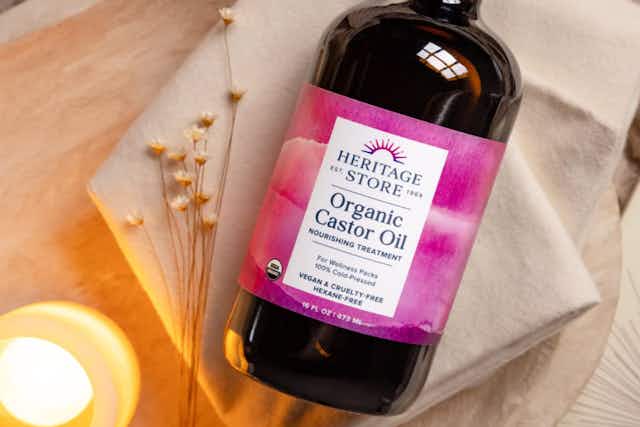 Organic Castor Oil, as Low as $13.99 on Amazon card image