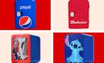 Pepsi, Budweiser, Spider-Man & Stitch mini fridge coolers
