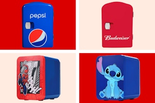 Pepsi, Budweiser, Spider-Man & Stitch mini fridge coolers
