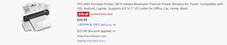 Amazon Portable Printer 2025