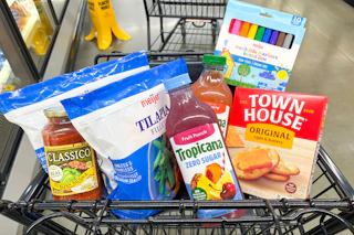 meijer groceries in shopping cart