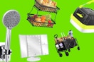 Amazon's Top Coupons: $16 Showerhead, $18 Food Basket, $8 Makeup Organizer card image